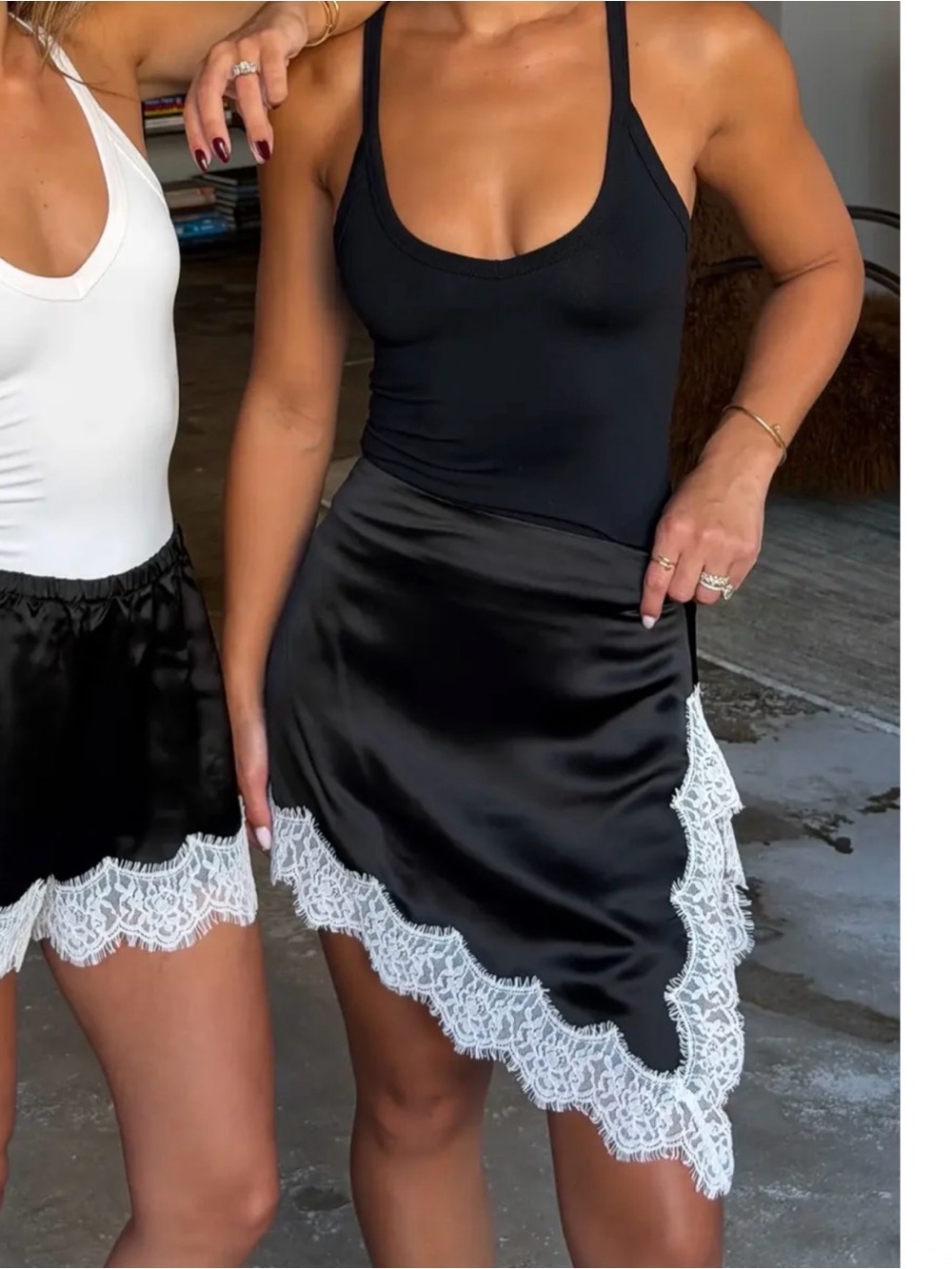 Sneaky Link Lilah Lace Trim Mini